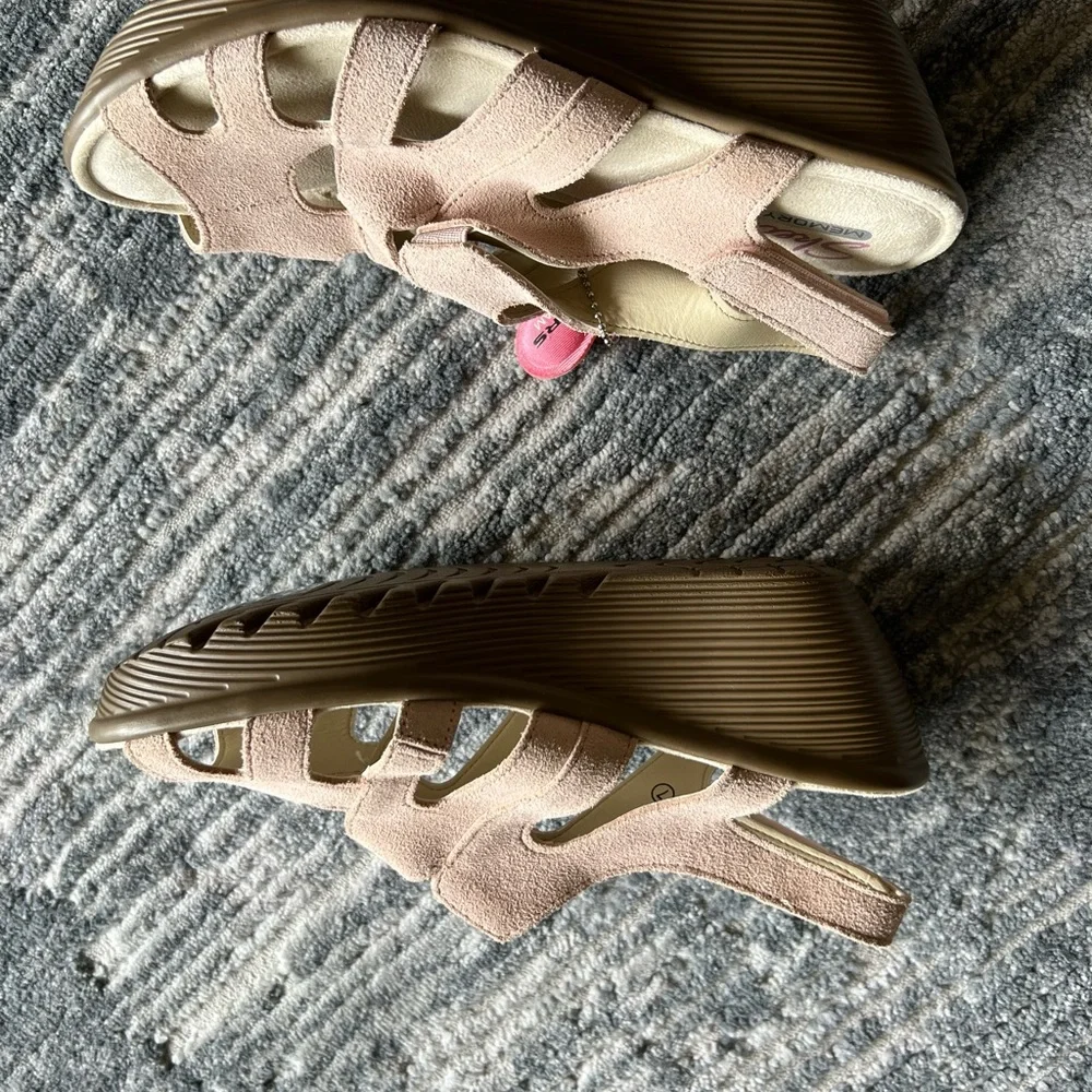 Skechers Pink  Wedge Sandals Comfort Design